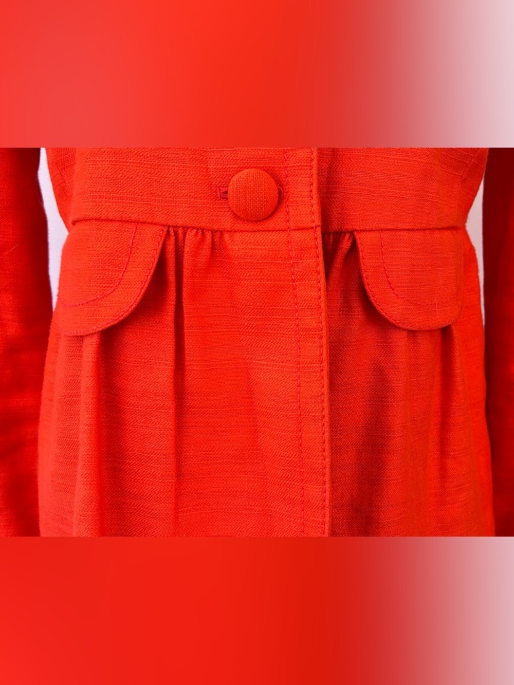 J. Crew Women’s‎ Molly Cotton/Linen Peplum Jacket Vintage Style Size 6 - Picture 3 of 11